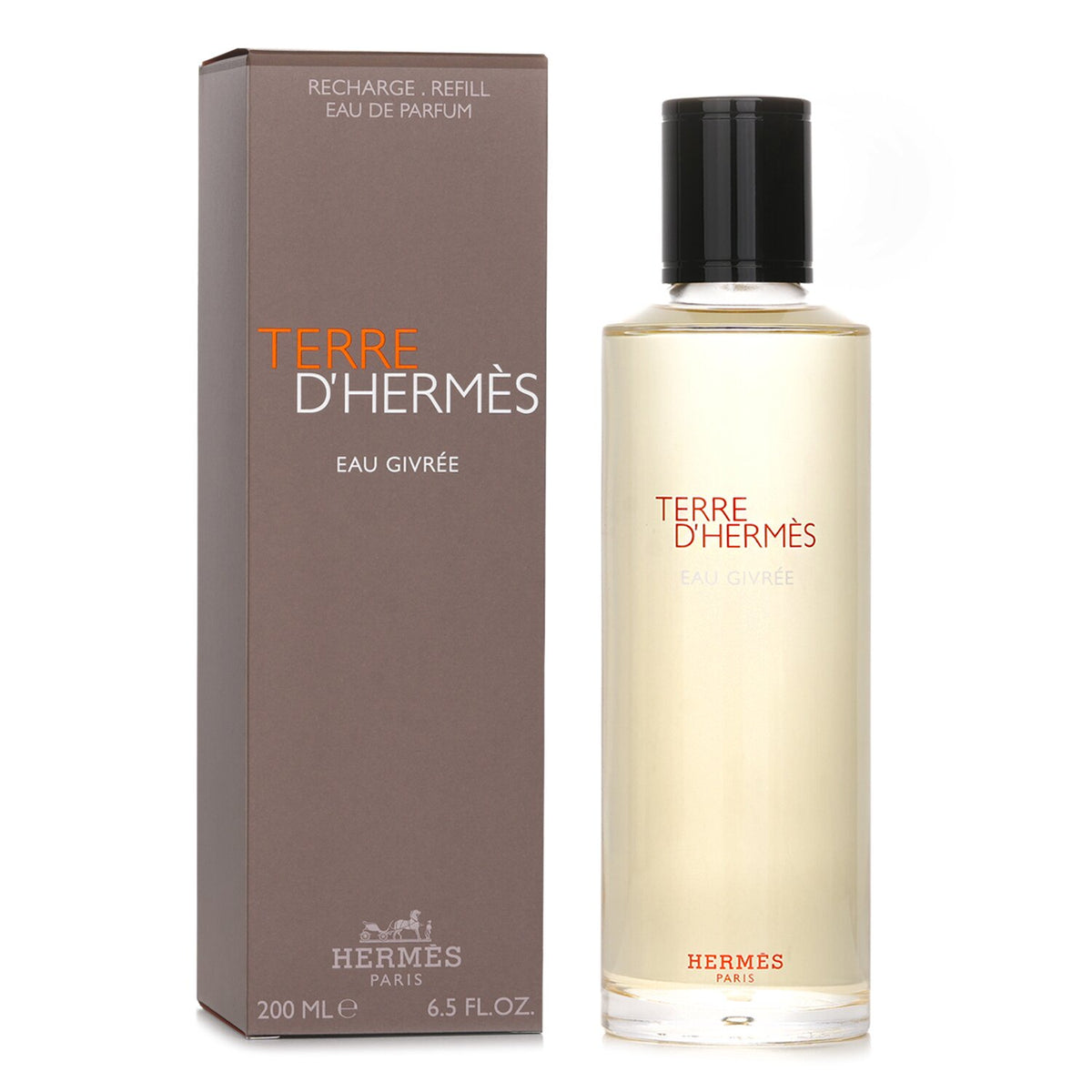 Hermès Terre d’Hermès Eau Givrée Eau de Parfum recarga 200 ml, frasco y caja